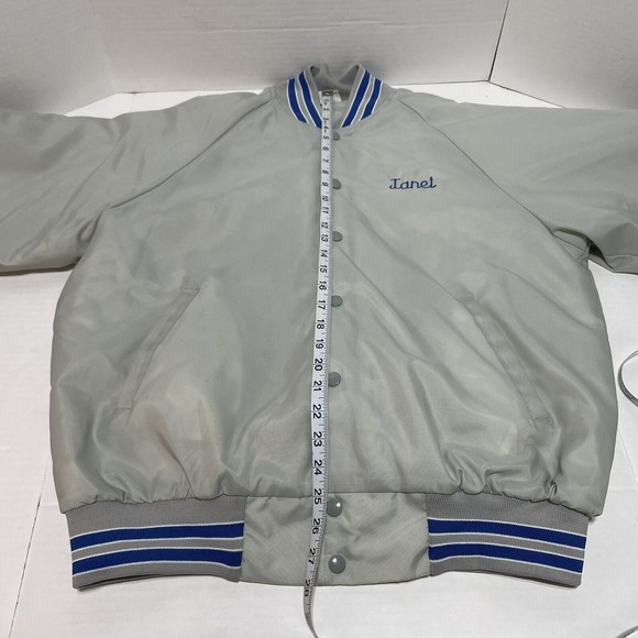 Vintage Hardee’s Nylon Jacket Large, Grey, Button Up, Hartwell USA, Janet - Picture 11 of 14